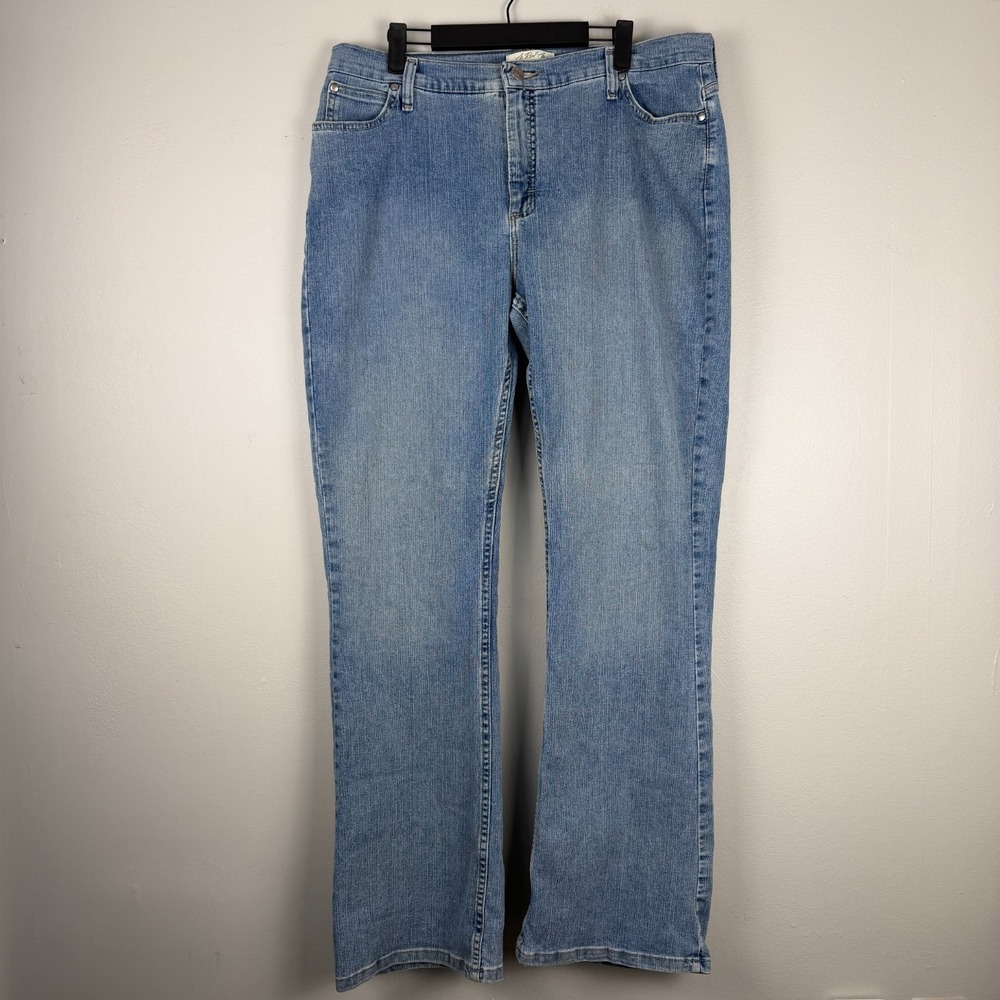 As Real As Wrangler Bootcut Jeans Women's 14 X 34 (35x32) Blue Denim Classic Fit